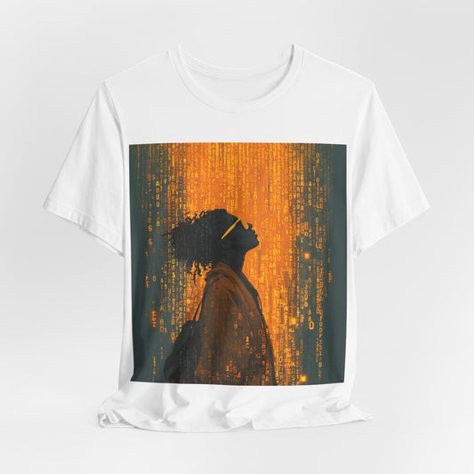 Golden Coding Glitch Shirt