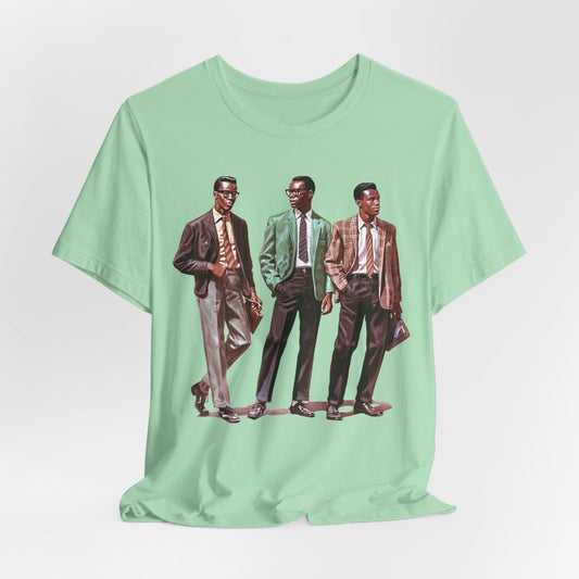50s Fashion Men Shirt - Afrocentric Art by The Trini Gee