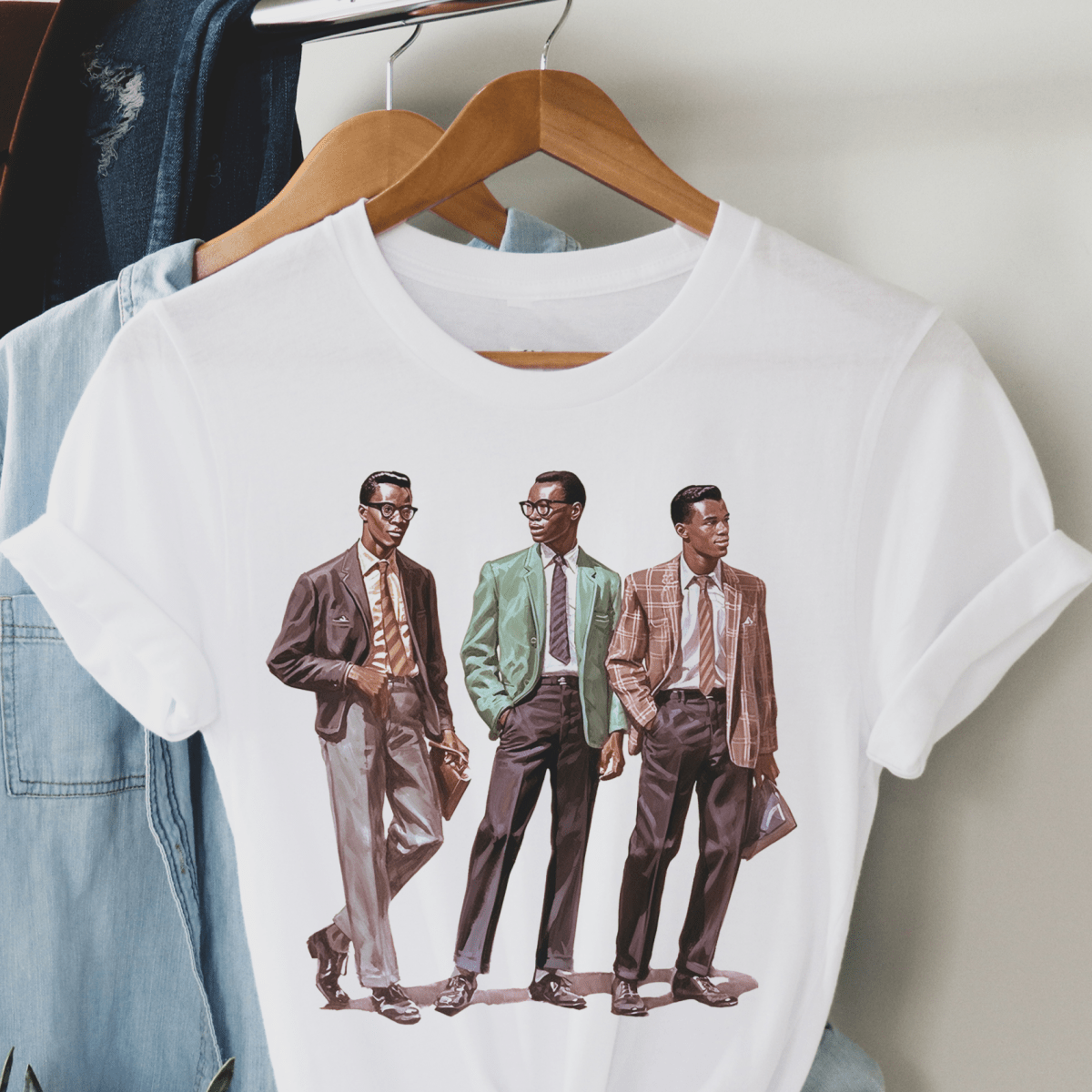50s Fashion Men Shirt White / 3XL 50s Fashion Men Shirt White / 3XL