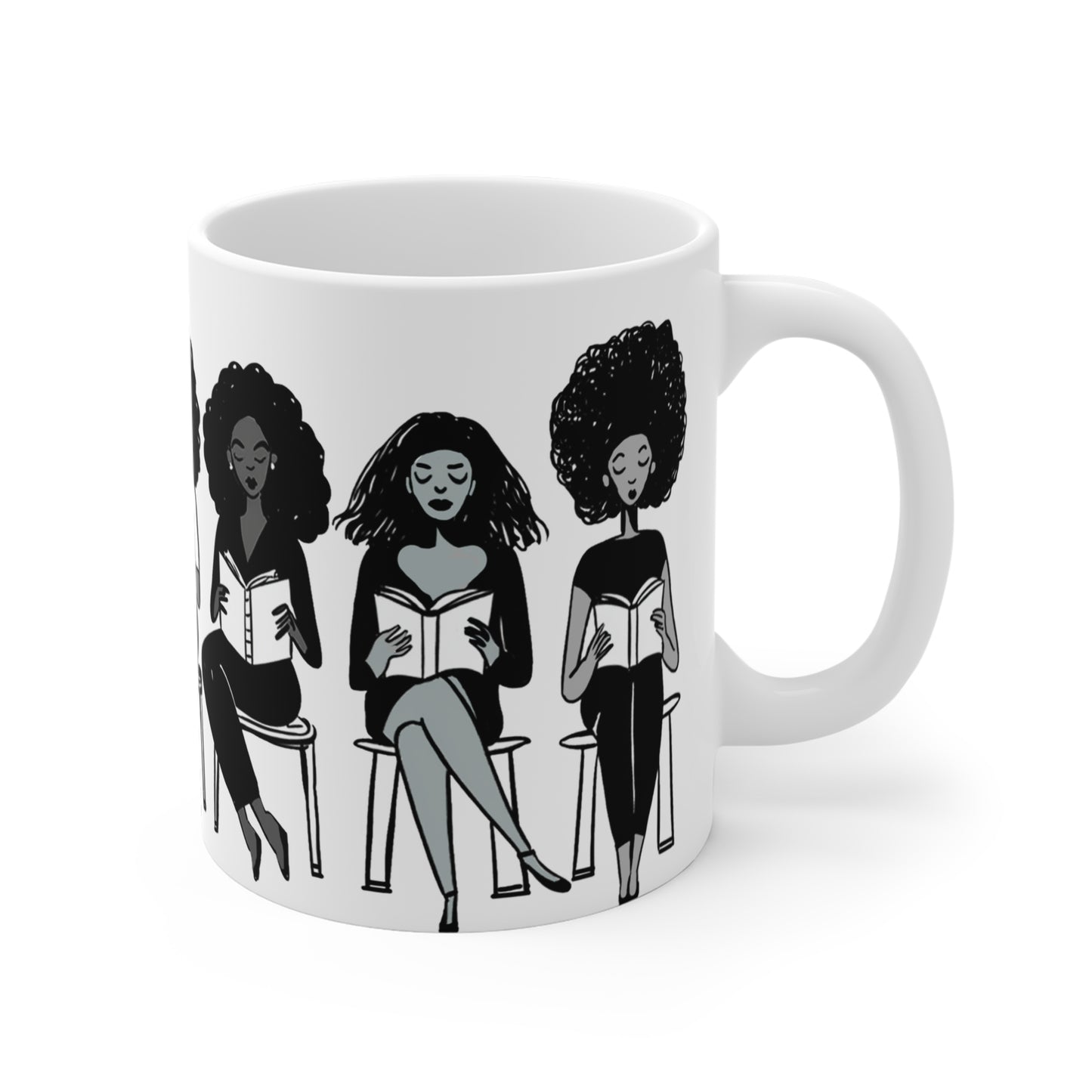 Brown Girls Reading Mug