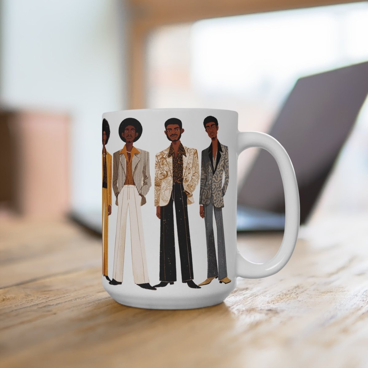 70s Soul Band Mug - Afrocentric Art by The Trini Gee