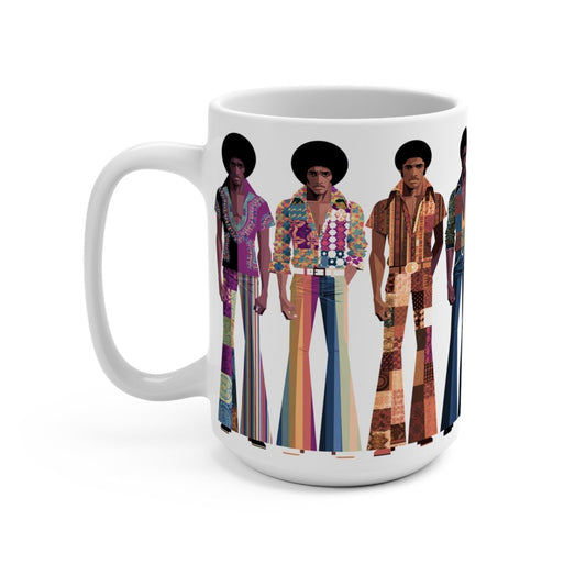 70s Soul Brothas Mug - Afrocentric Art by The Trini Gee