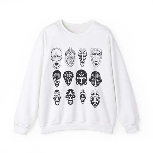 African Masks Sweatshirt - The Trini Gee
