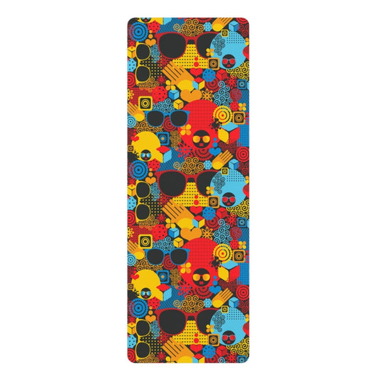 Afro Abstract Yoga Mat - Afrocentric Art by The Trini Gee