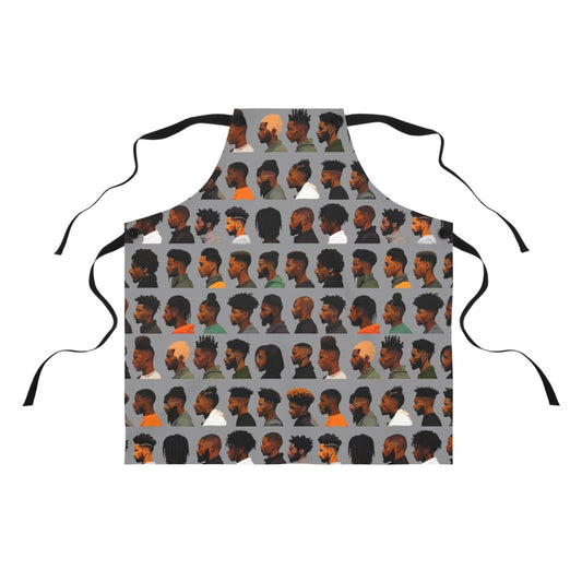 Afro Cuts Apron - Afrocentric Art by The Trini Gee
