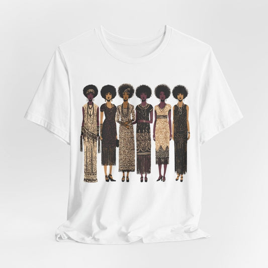 Afro Flappers Shirt - Afrocentric Art by The Trini Gee