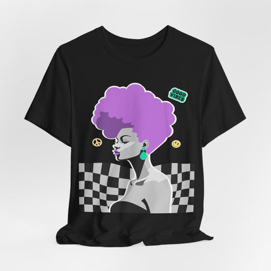 Afro Mohawk T-shirt - Afrocentric Art by The Trini Gee