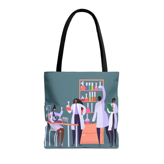 Afro Scientists Tote Bag - Afrocentric Art by The Trini Gee