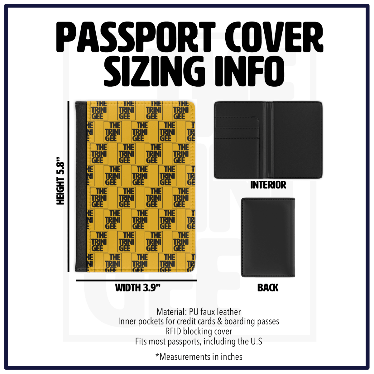 Afro Woman Passport Cover - Afrocentric Art by The Trini Gee