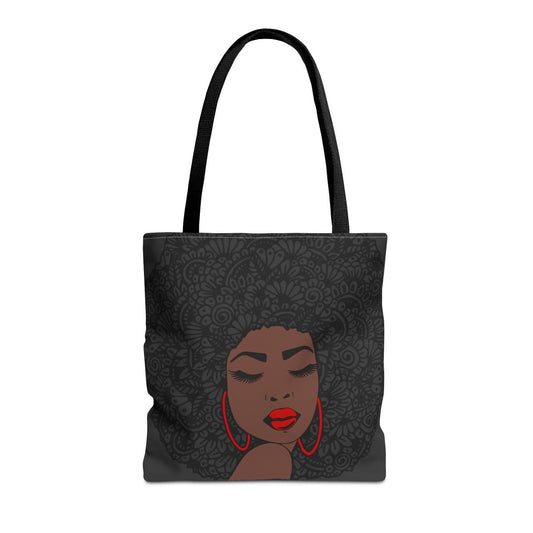 Afro Zentangle Tote Bag - Afrocentric Art by The Trini Gee