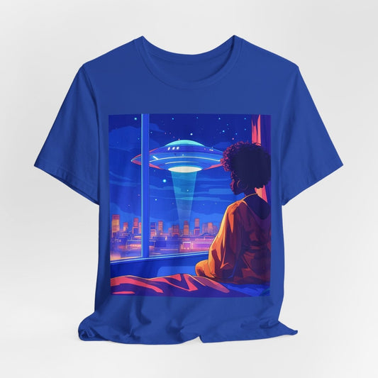 Afrofuturism UFO T-shirt - Afrocentric Art by The Trini Gee