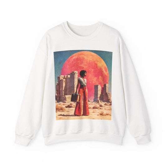 Afrofuturism Woman Sweatshirt - Afrocentric Art by The Trini Gee