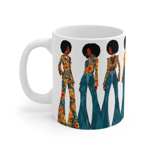 Afros and Bell Bottoms Mug - The Trini Gee