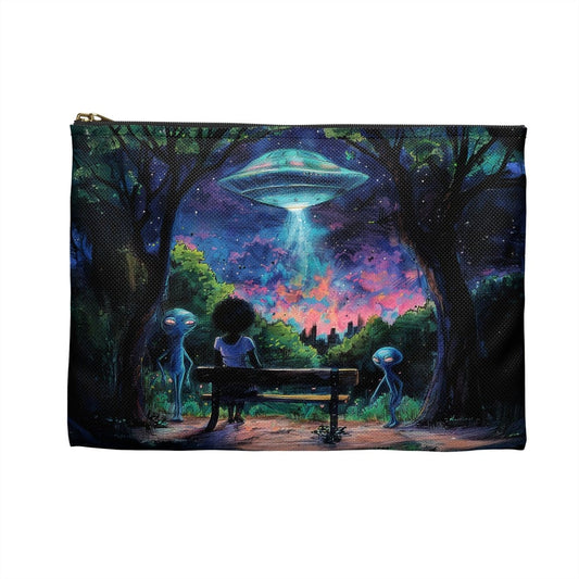 Alien Arrivals Pouch - Afrocentric Art by The Trini Gee
