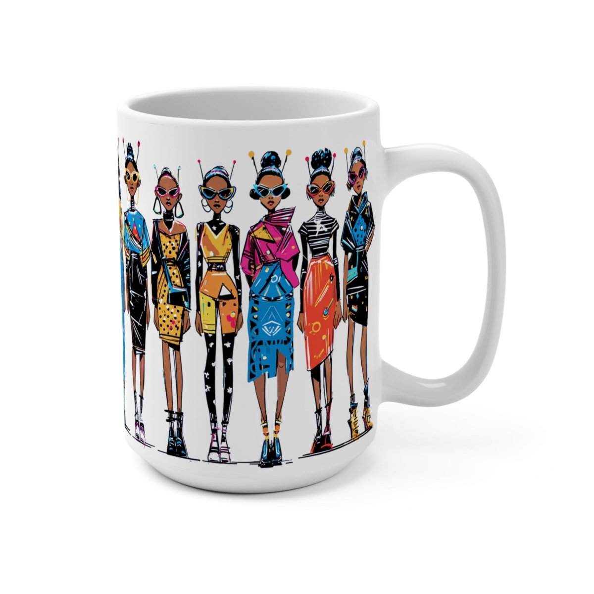 Alien Girls Mug - Afrocentric Art by The Trini Gee