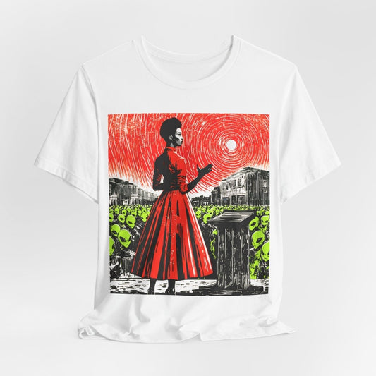 Alien Speech Shirt - Afrocentric Art by The Trini Gee