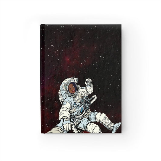 Astronaut Woman Journal - Afrocentric Art by The Trini Gee