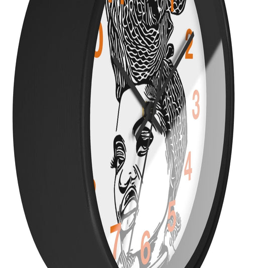 Attitude Wall Clock - Afrocentric Art by The Trini Gee