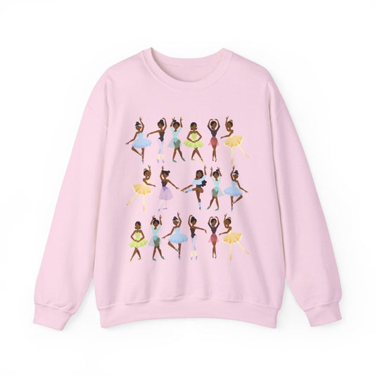 Ballerinas Sweatshirt - Afrocentric Art by The Trini Gee
