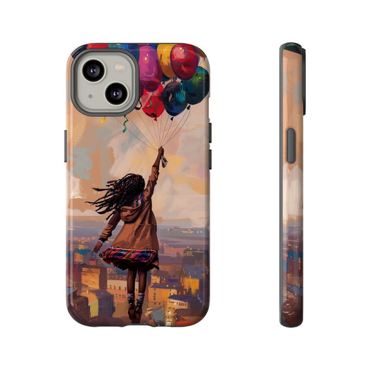 Balloon Travels Phone Case - Afrocentric Art by The Trini Gee
