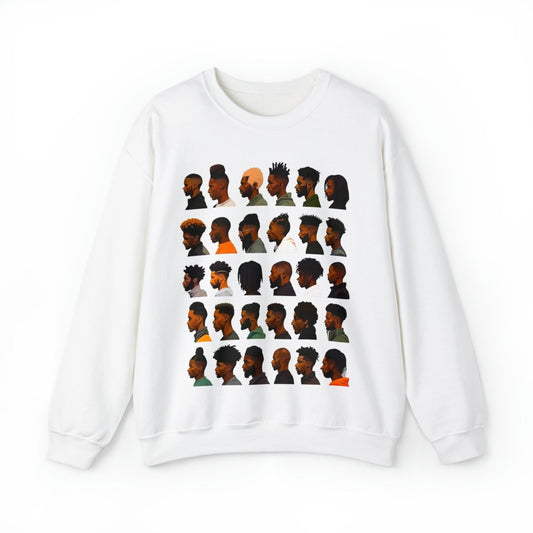 Barber Sweatshirt - Afrocentric Art by The Trini Gee
