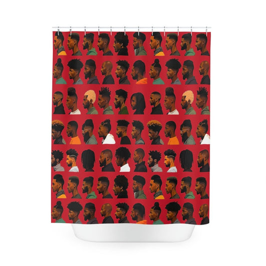 Barbershop Styles Shower Curtain - The Trini Gee