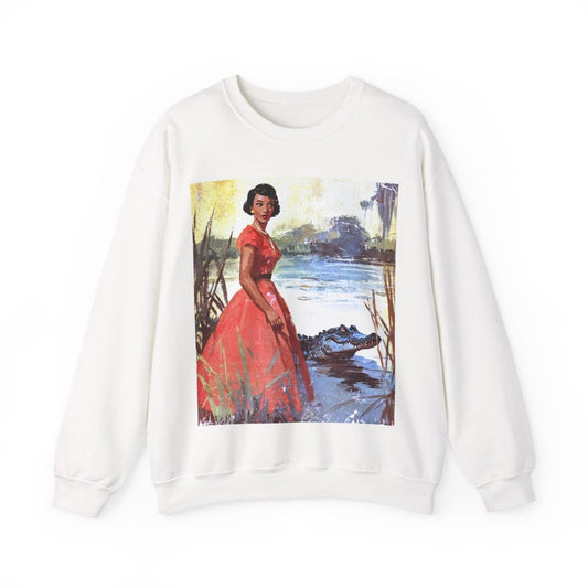 Bayou Beauty Sweatshirt - Afrocentric Art by The Trini Gee