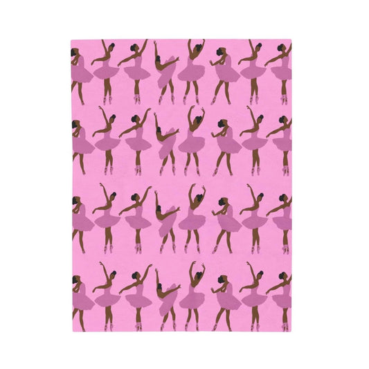 Black Ballerinas Blanket - Afrocentric Art by The Trini Gee