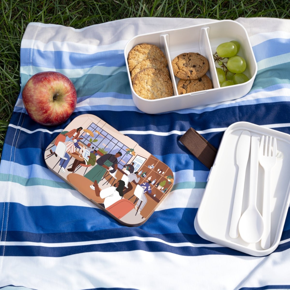 Black Café Bento Box - Afrocentric Art by The Trini Gee