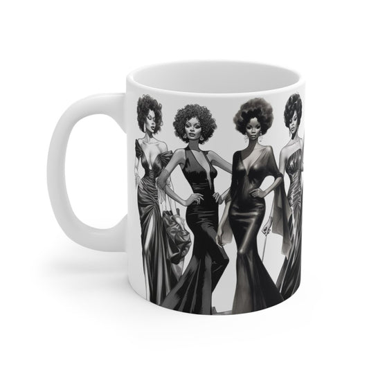 Black Glamour Mug - Afrocentric Art by The Trini Gee