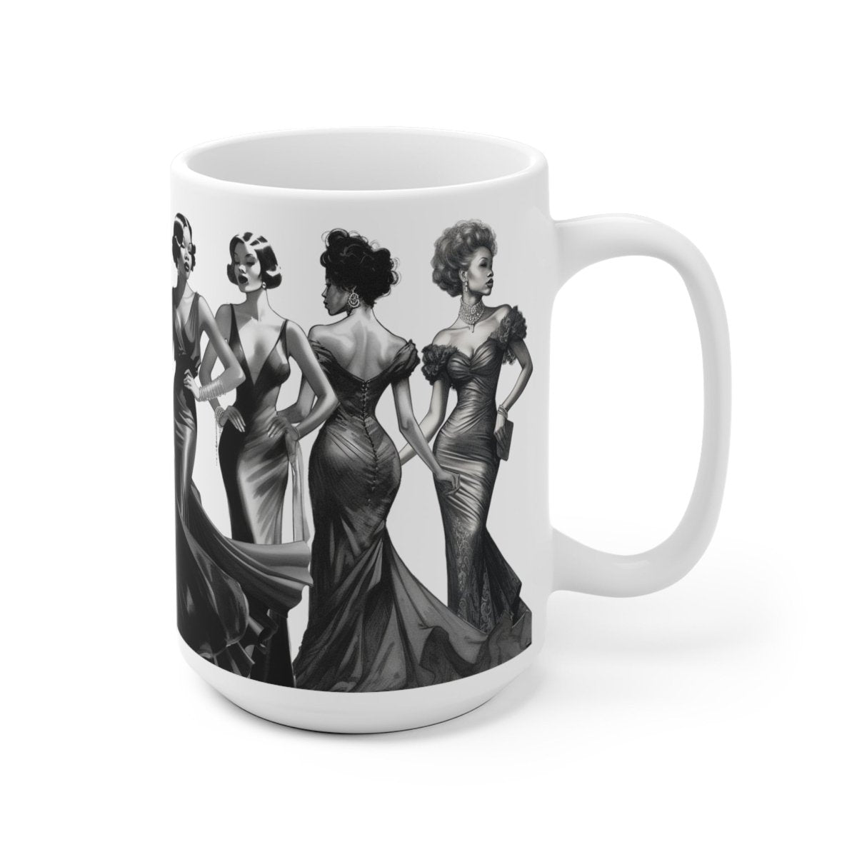 Black Glamour Mug - Afrocentric Art by The Trini Gee