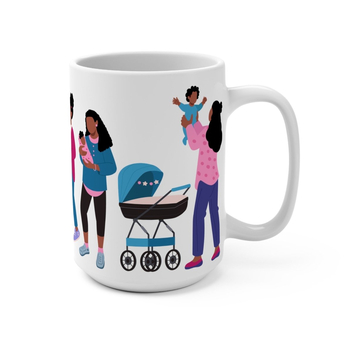Black Mamas Mug - Afrocentric Art by The Trini Gee