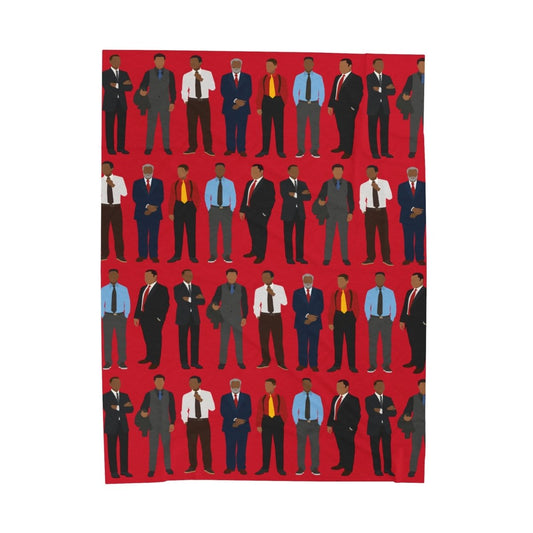 Black Men in Suits Blanket - Afrocentric Art by The Trini Gee