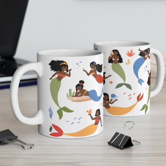 Black Mermaids Mug - The Trini Gee