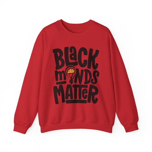 Black Minds Matter Sweatshirt - Afrocentric Art by The Trini Gee