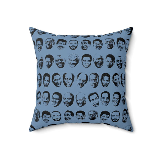 Black TV Dads Pillow - Afrocentric Art by The Trini Gee