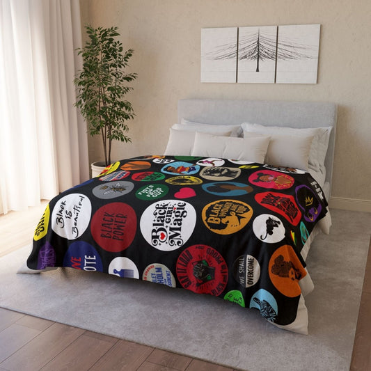 Black Woman Empowerment Sherpa Blanket - The Trini Gee