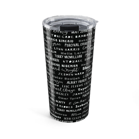 Black Writers Tumbler - Afrocentric Art by The Trini Gee