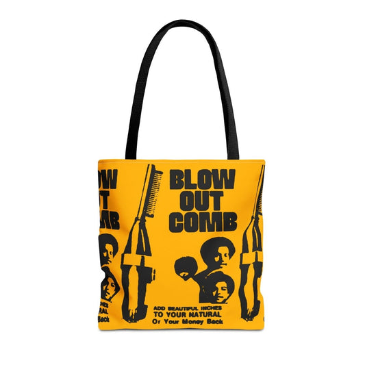 Blow Out Comb Tote Bag - Afrocentric Art by The Trini Gee
