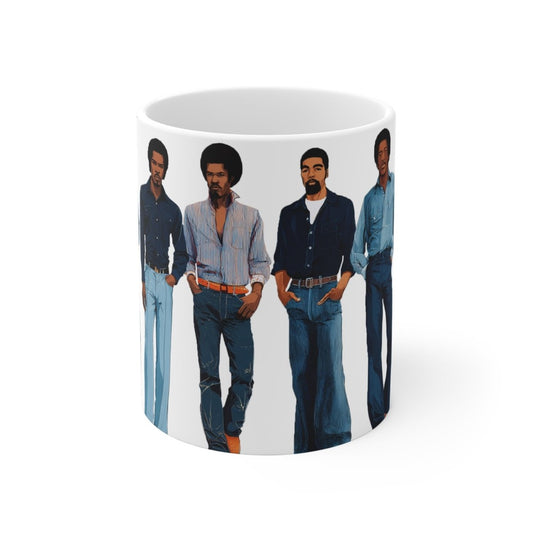 Blue Denim Men Mug - The Trini Gee