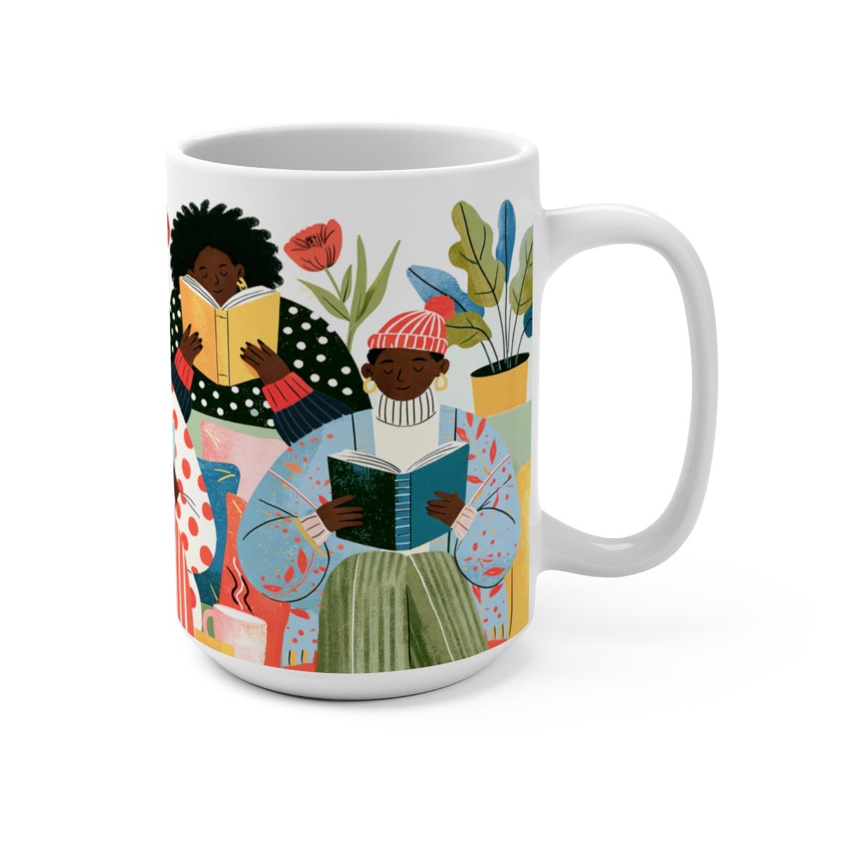 Book Club Readers Mug - Afrocentric Art by The Trini Gee