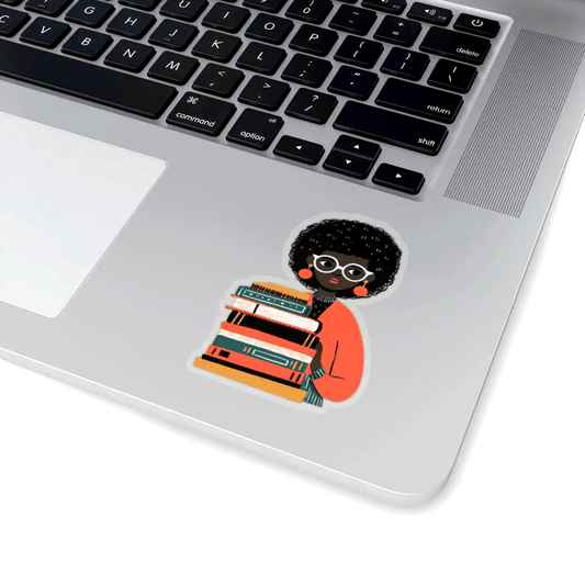 Book Lover Sticker - Afrocentric Art by The Trini Gee