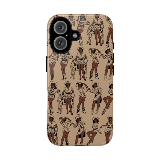 Brown Cowgirls Phone Case - Afrocentric Art by The Trini Gee