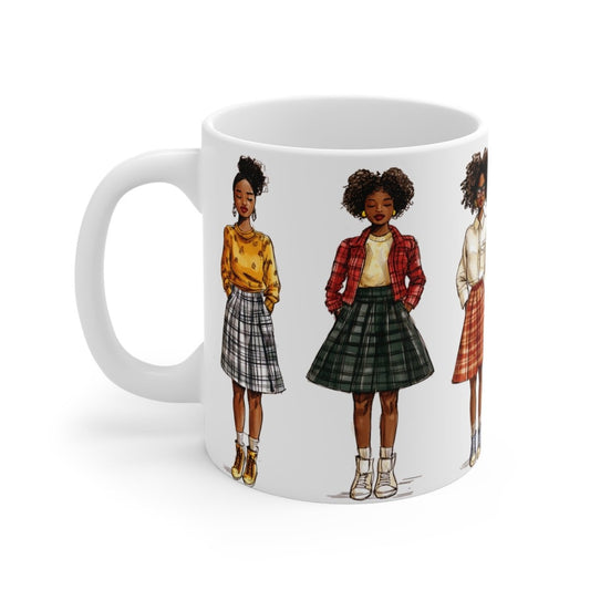 Brown Girls in Plaid Mug - The Trini Gee