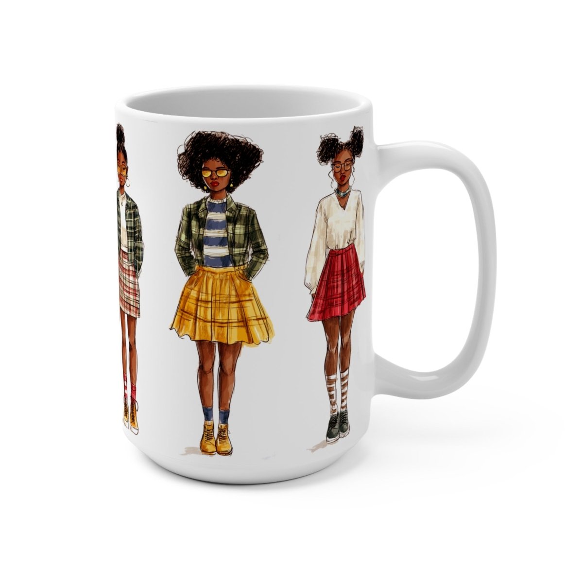 Brown Girls in Plaid Mug - The Trini Gee