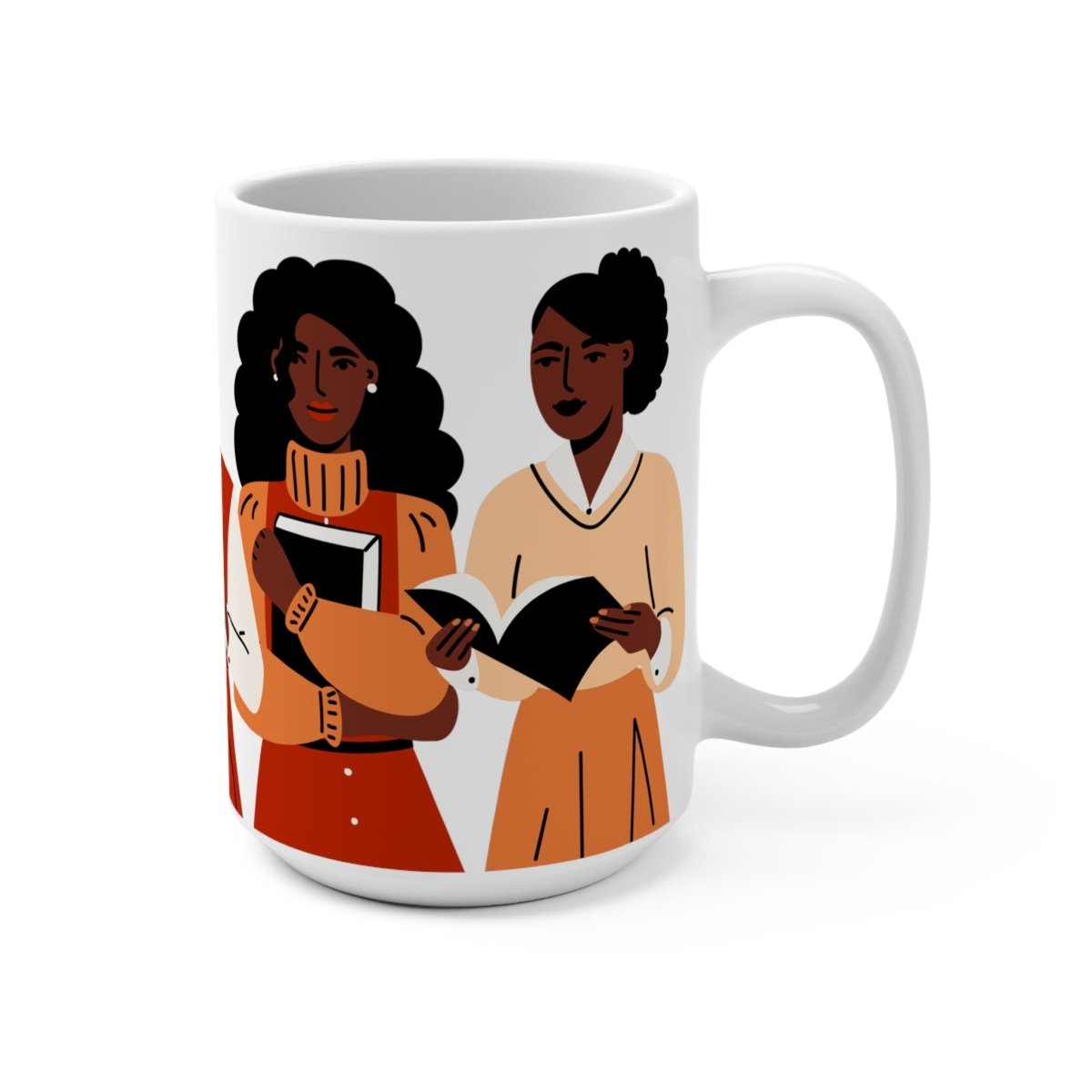 Brown Girls Read Mug - Afrocentric Art by The Trini Gee