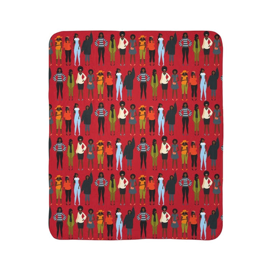 Brown Girls Sherpa Blanket - The Trini Gee
