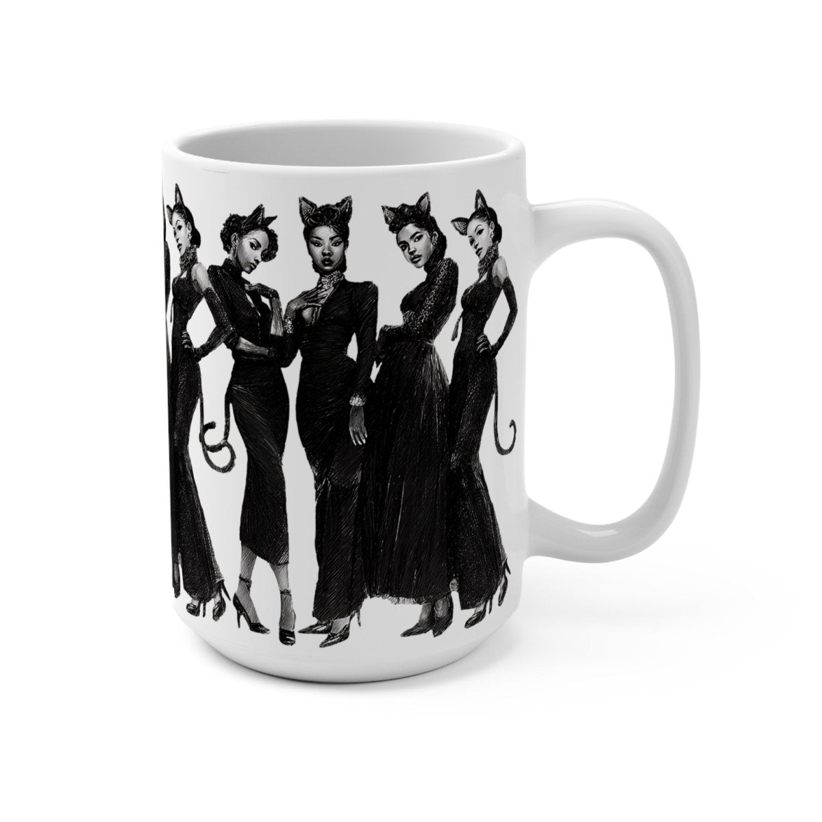 Cat Cosplay Mug - Afrocentric Art by The Trini Gee