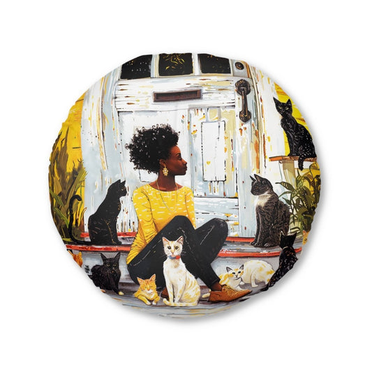 Cat Lady Floor Pillow - The Trini Gee