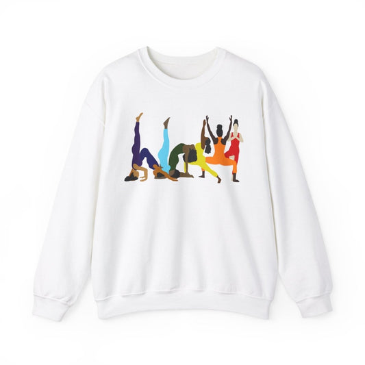 Chakra Yoga Women Sweatshirt - Afrocentric Art by The Trini Gee